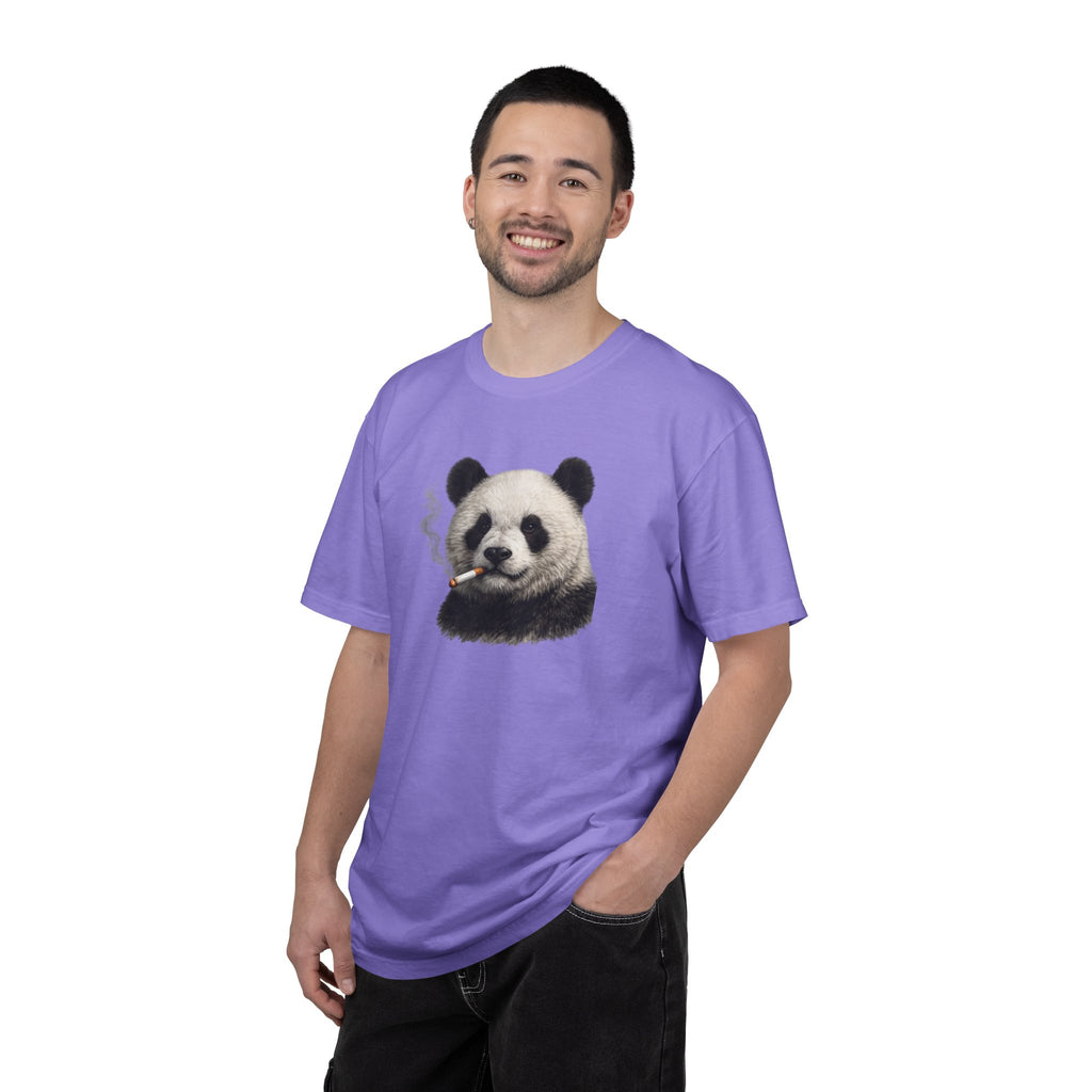 Smoky Panda Tee — Graphic Panda Smoking Design T-Shirt