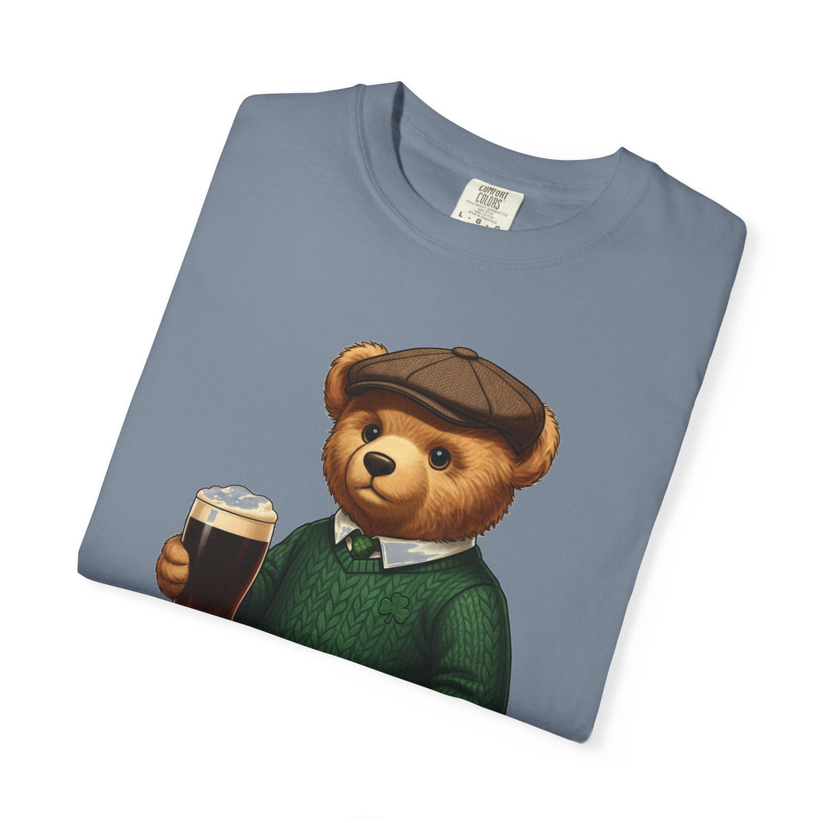 Irish Teddy Bear Pint Shirt, Shamrock Sweater Bear Tee, St Patricks Day Pub Shirt, Irish Gift