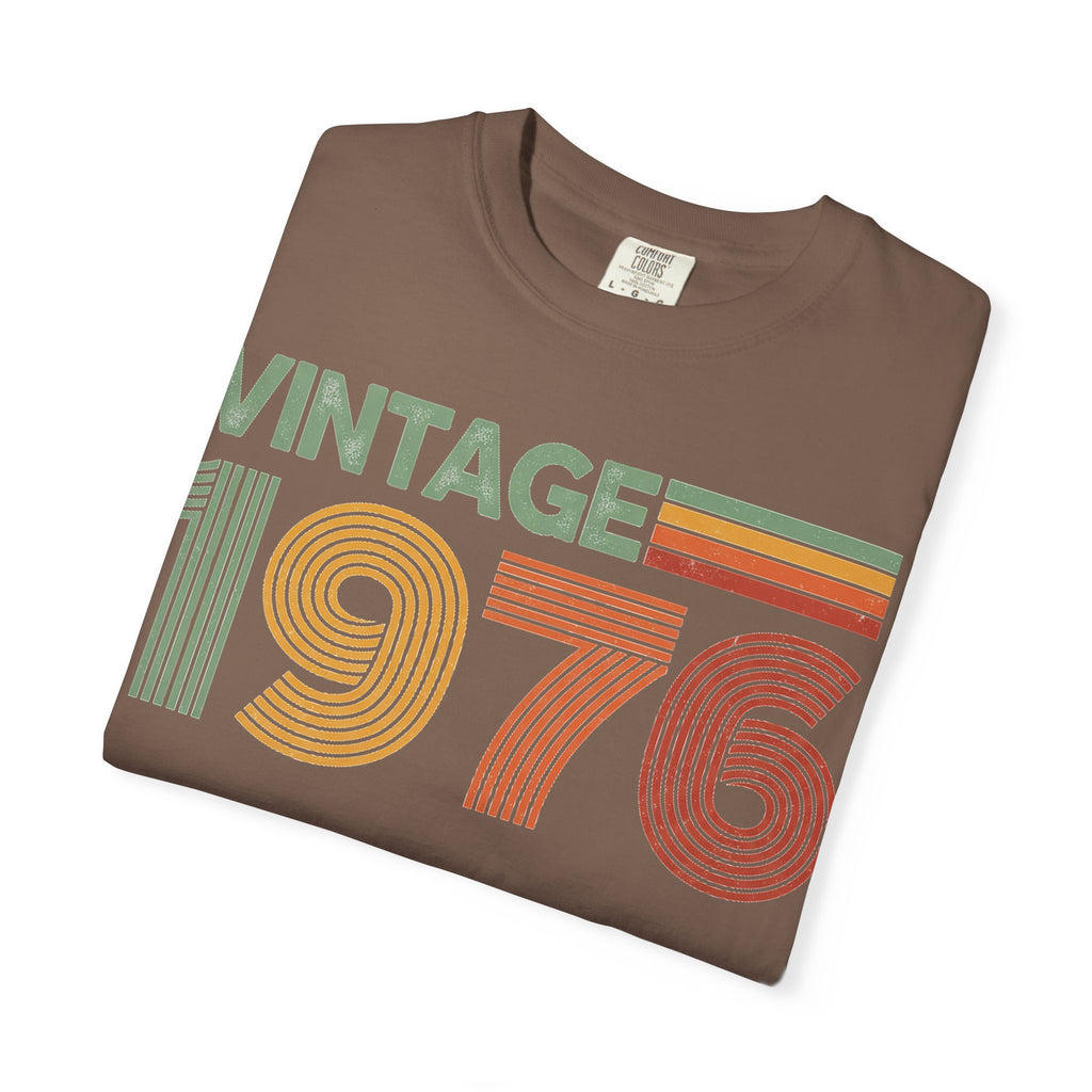 Vintage 1976 Classic Shirt, Seventies Stripe Birthday Tee, Born In 1976 Shirt, 50th Birthday Gift
