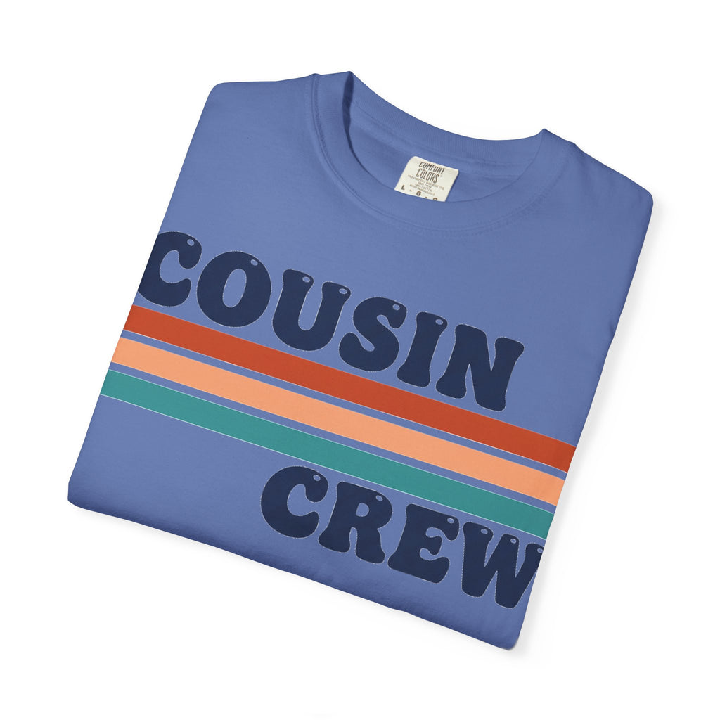 Cousin Crew Stacked Stripe Shirt, Vintage Stripe Family Tee, Matching Cousin Shirt, Reunion Gift