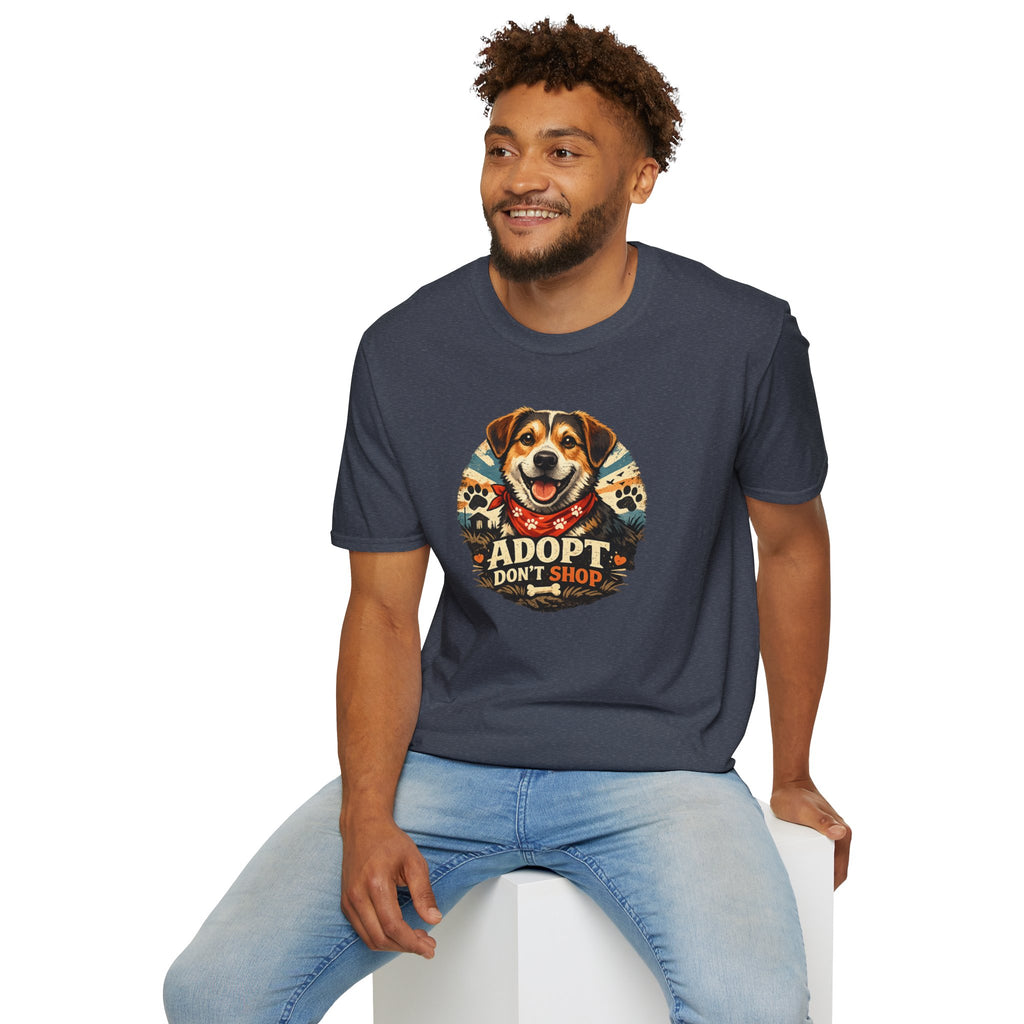 Adopt Don't Shop Dog T-Shirt – Rescue Pet Awareness Tee