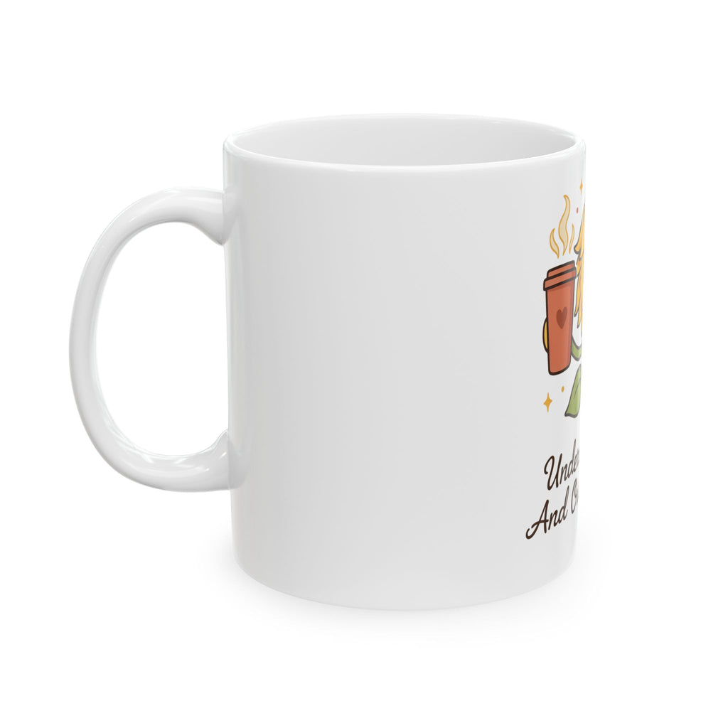 Undercaffeinated And Overcommitted Mug, Funny Sarcastic Gift for Coworker, Secret Santa Gift, Coffee Mug 11oz 15oz
