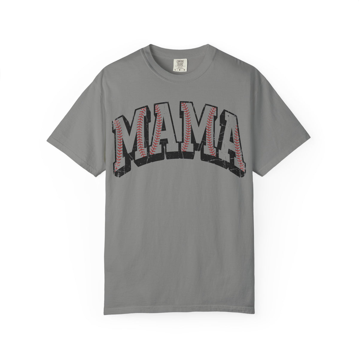Baseball Mama Shirt, Distressed Baseball Stitch Varsity Tee, Baseball Mom Shirt, Game Day Gift