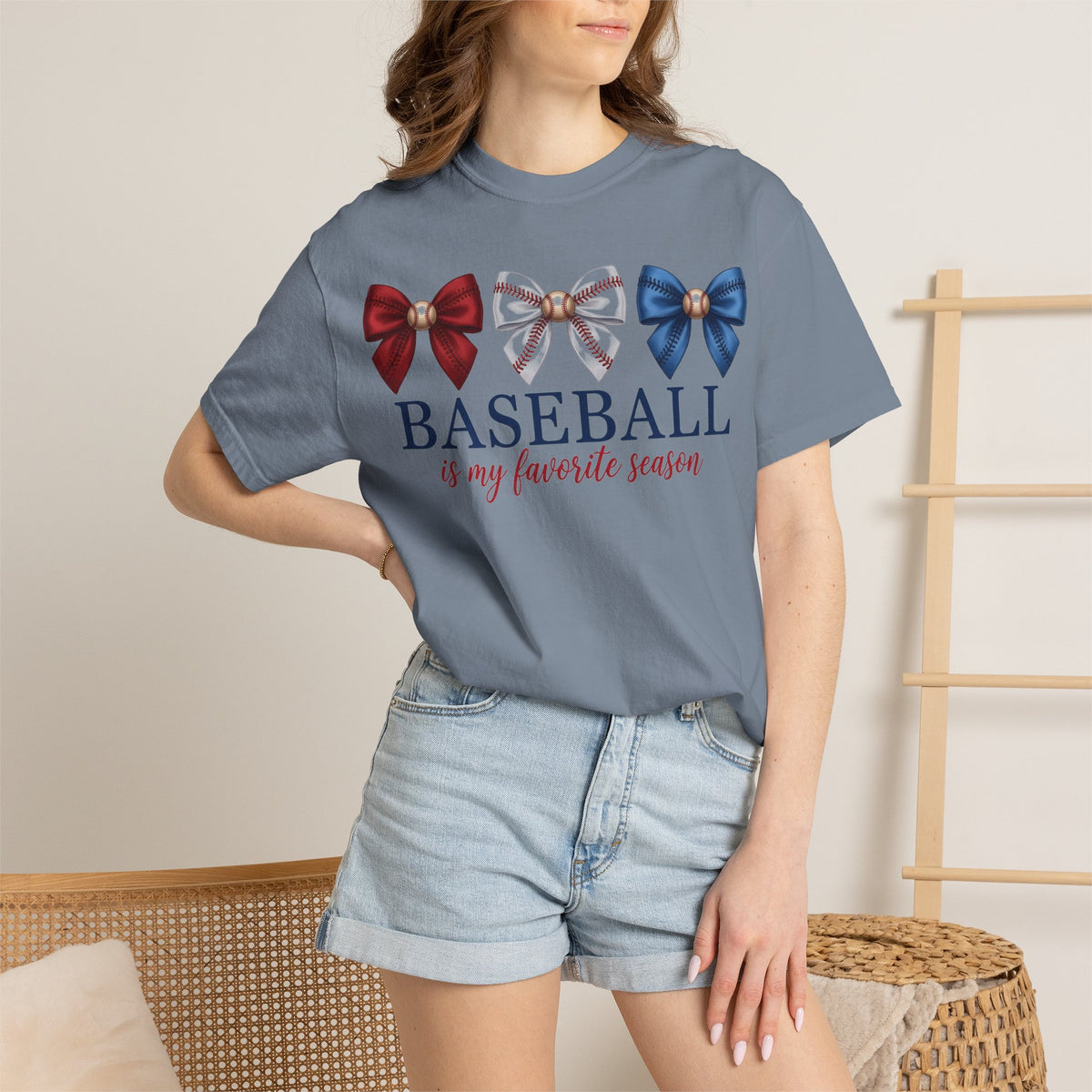 Baseball Is My Favorite Season Shirt, Coquette Baseball Bows Tee, Baseball Mom Shirt, Game Day Gift