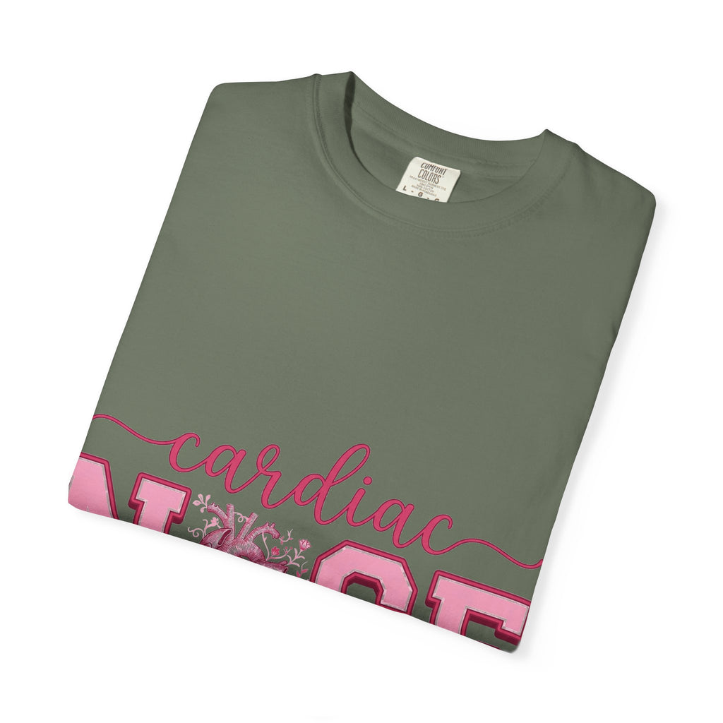 Cardiac Nurse Anatomical Heart Shirt, Pink Varsity Cardiology Tee, Cardiac RN Shirt, Nurse Gift
