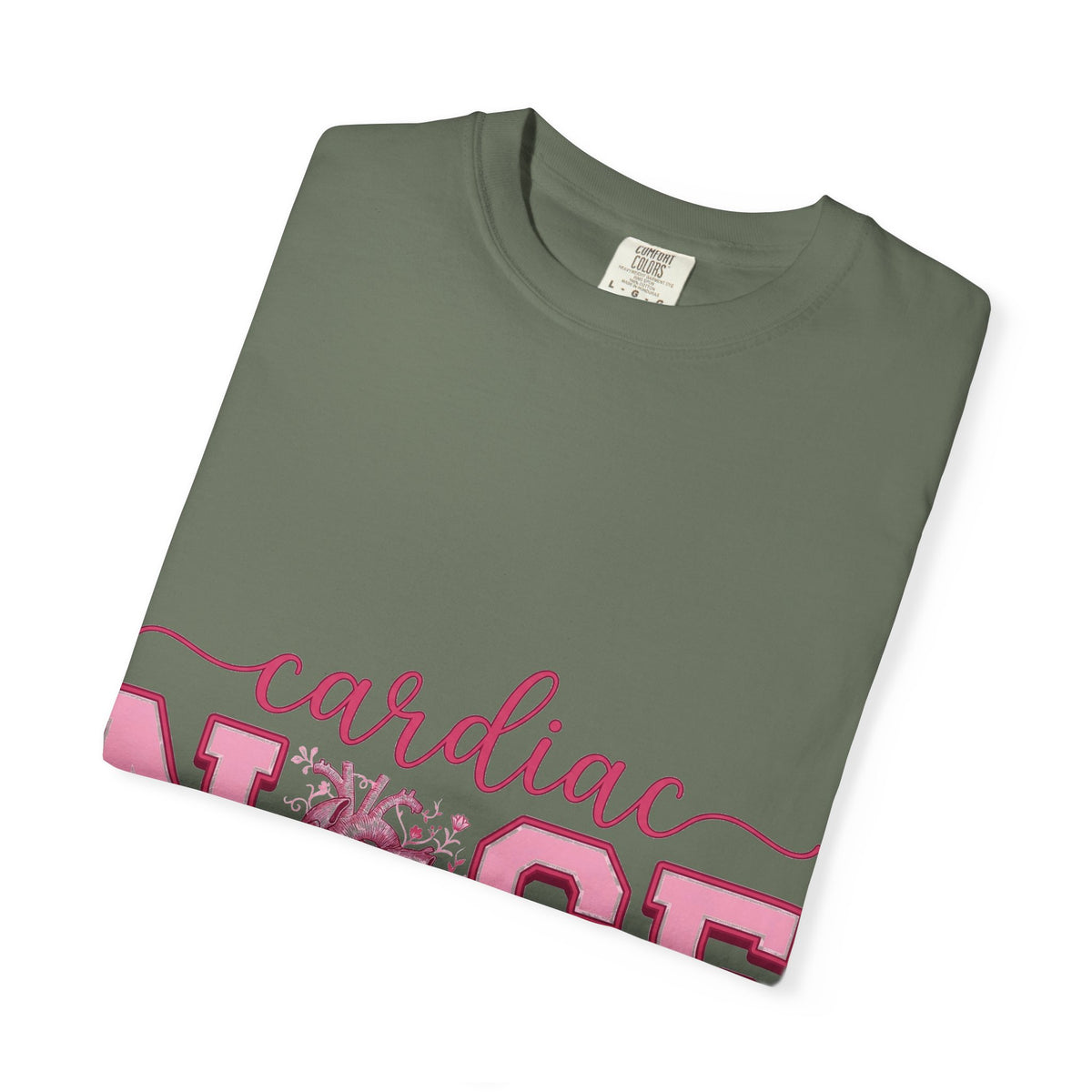 Cardiac Nurse Anatomical Heart Shirt, Pink Varsity Cardiology Tee, Cardiac RN Shirt, Nurse Gift