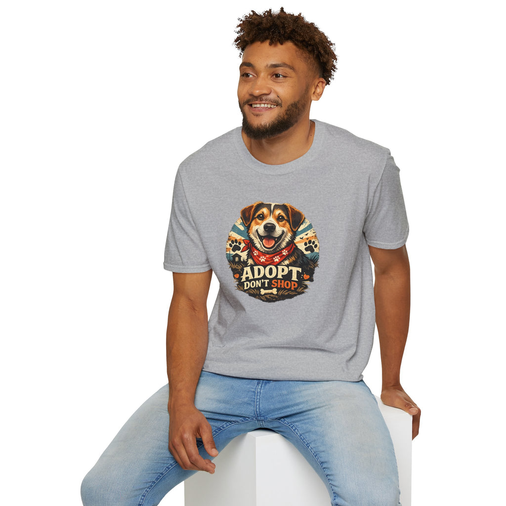 Adopt Don't Shop Dog T-Shirt – Rescue Pet Awareness Tee