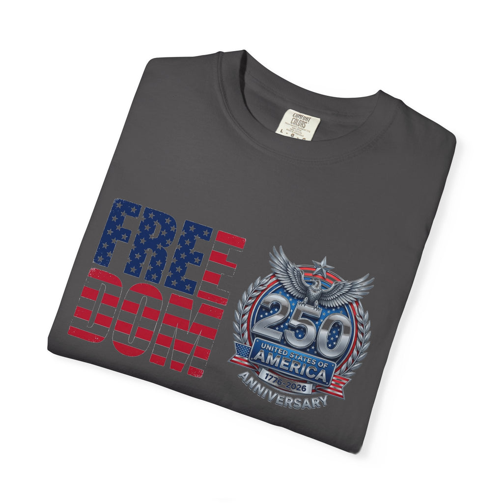 Freedom 250 Stacked Shirt, America Semiquincentennial Crest Tee, Patriotic 1776-2026 Shirt, July 4th Gift
