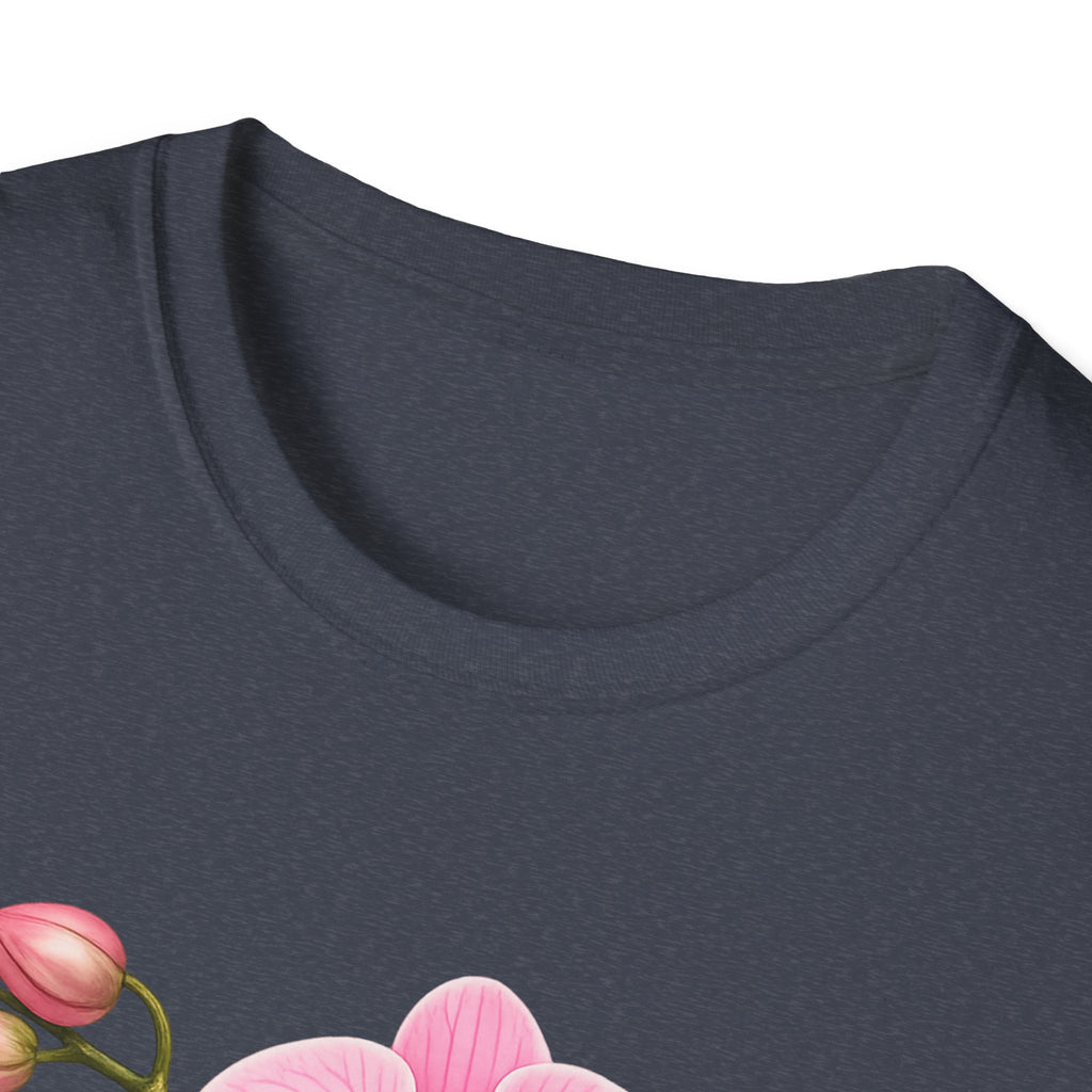 Orchid Floral T-Shirt — Pink Phalaenopsis Blossom Tee