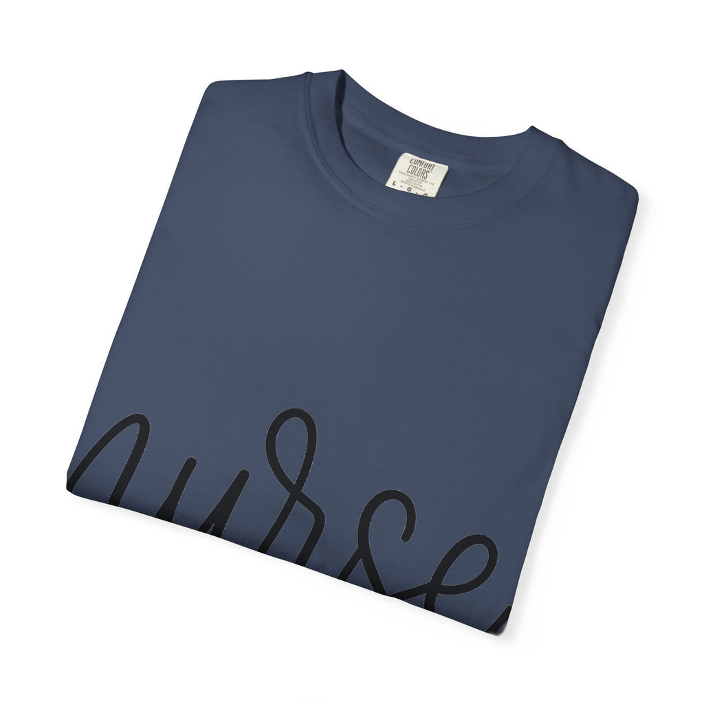 Nurse Script Shirt, Hand Lettered Nurse Heart Tee, Minimal RN Shirt, Nurse Gift