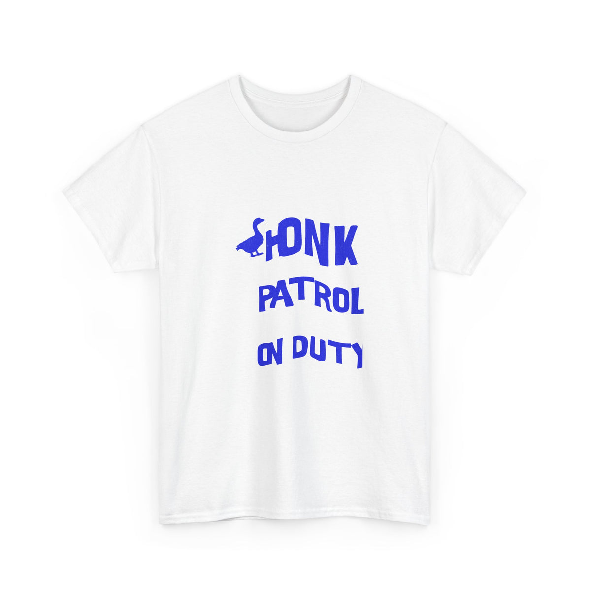 Honk Patrol Goose On Duty Funny T-Shirt | Retro Goose Graphic Tee