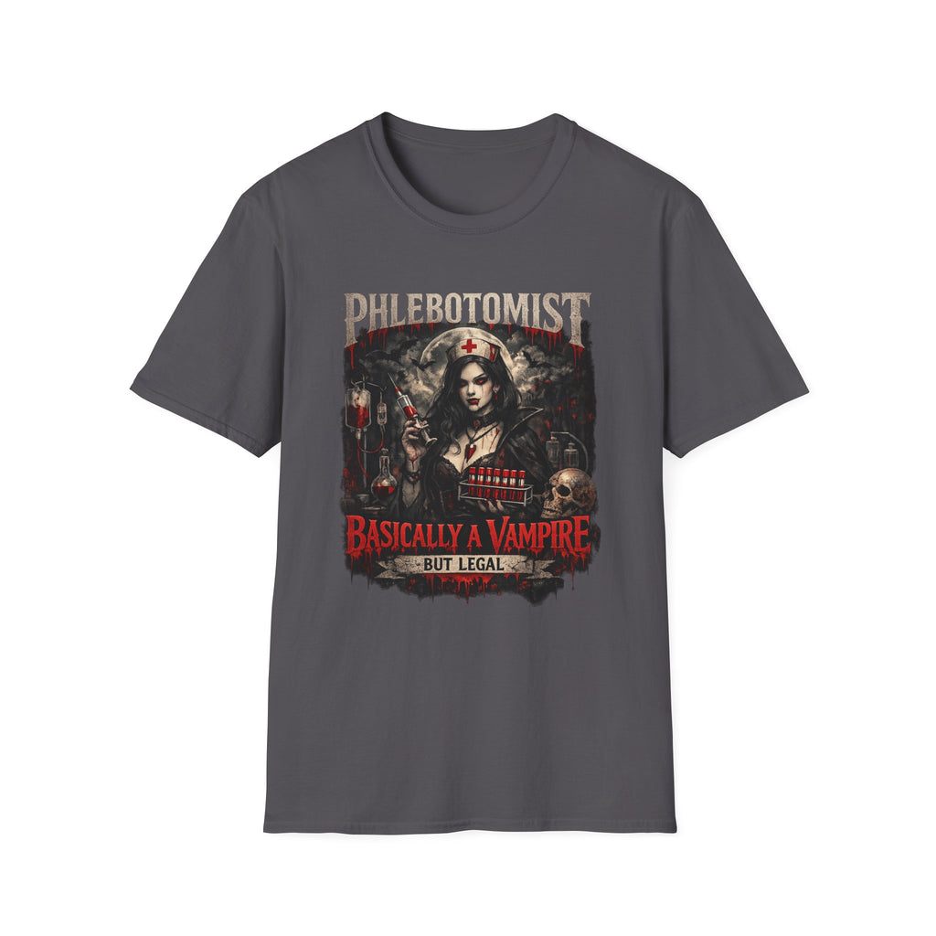 Phlebotomist Shirt, Basically A Vampire But Legal, Funny Lab Tech Gift