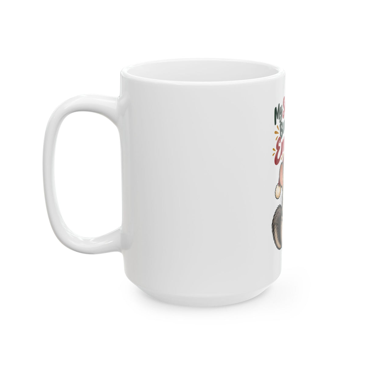 My Secret Santa Budget Was Emotional Mug, Funny Coworker Christmas Gift, Secret Santa Stocking Stuffer, 11oz 15oz Coffee Mug