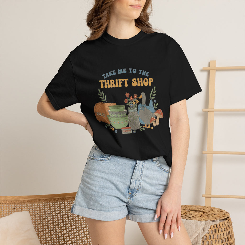 Take Me To The Thrift Shop Tall Shirt, Thrifted Treasures Still Life Tee, Vintage Lover Shirt, Thrifting Gift