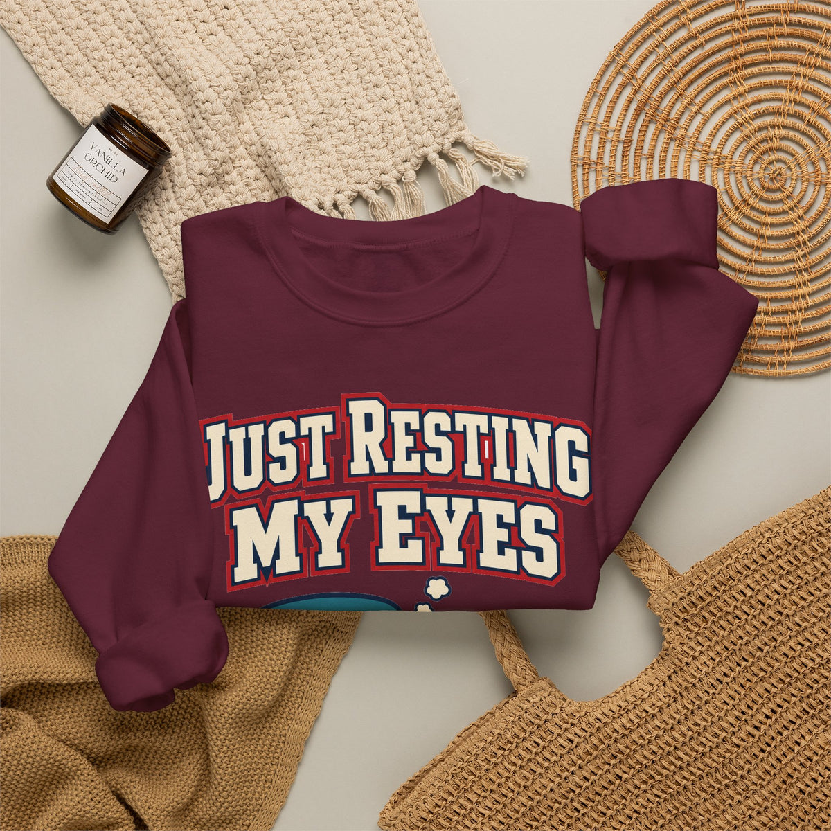 Funny Dad Sweatshirts Just Resting My Eyes | Funny Dad Sweatshirt | Sarcastic Quote Sweatshirt | Gift