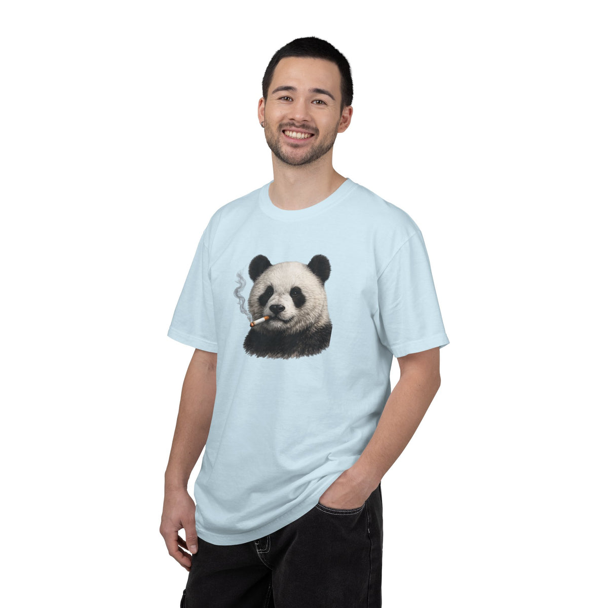 Smoky Panda Tee — Graphic Panda Smoking Design T-Shirt