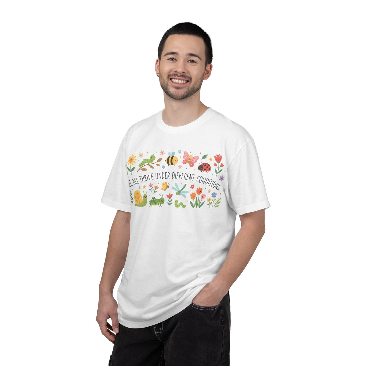 We All Thrive Under Different Conditions Shirt, Neurodiversity Garden Tee, Inclusion Teacher Shirt, SPED Gift