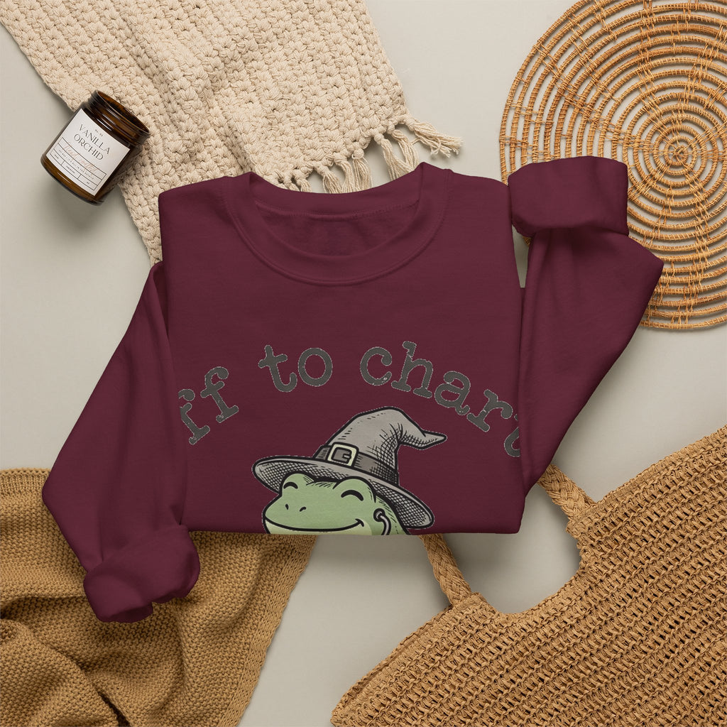 Off To Chart Frog Nurse Sweatshirt, Witch Hat Frog on Scooter Sweatshirt, Funny Halloween Nurse Sweatshirt, Spooky Nursing Student Gift, RN