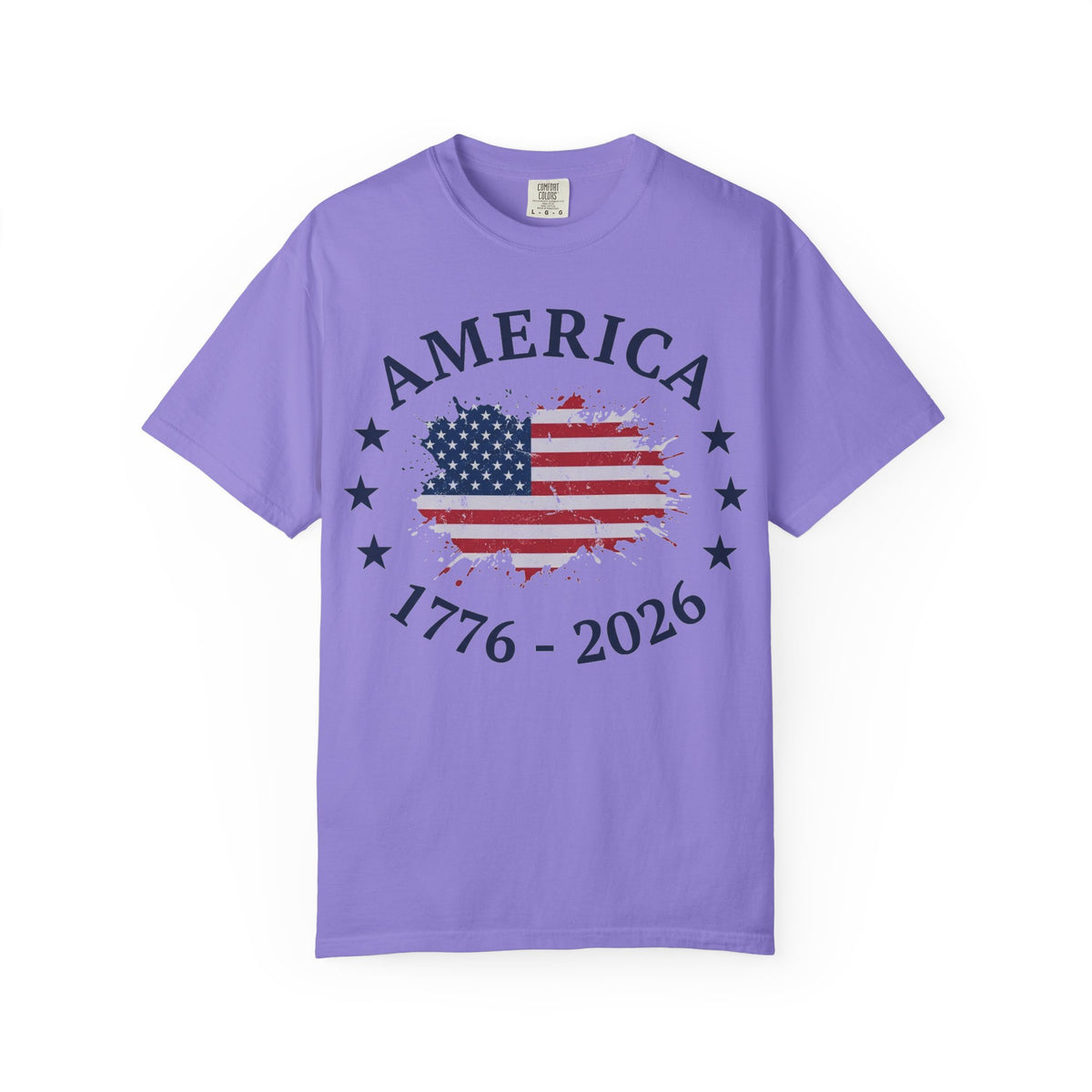 America 1776 2026 Shirt, Distressed Flag Oval Tee, Patriotic 250th Anniversary Shirt, Fourth Of July Gift