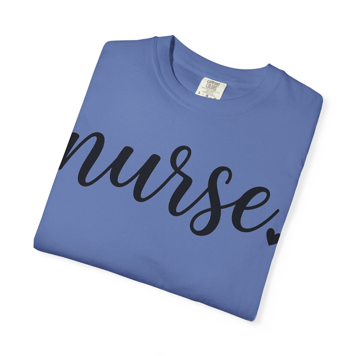 Nurse Script Heart Shirt, Bold Hand Lettered Nurse Tee, Minimal RN Shirt, Nurse Week Gift