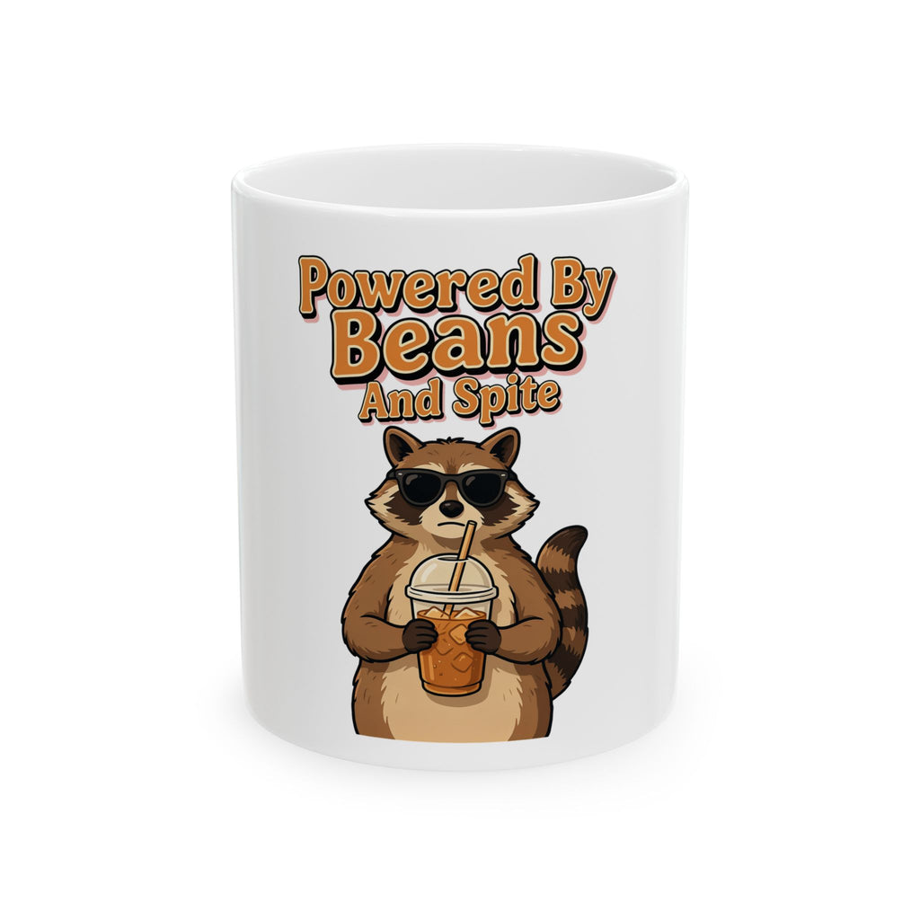 Powered By Beans And Spite Mug, Funny Coffee Lover Gift, Coworker Christmas Gift, Coffee Mug 11oz 15oz