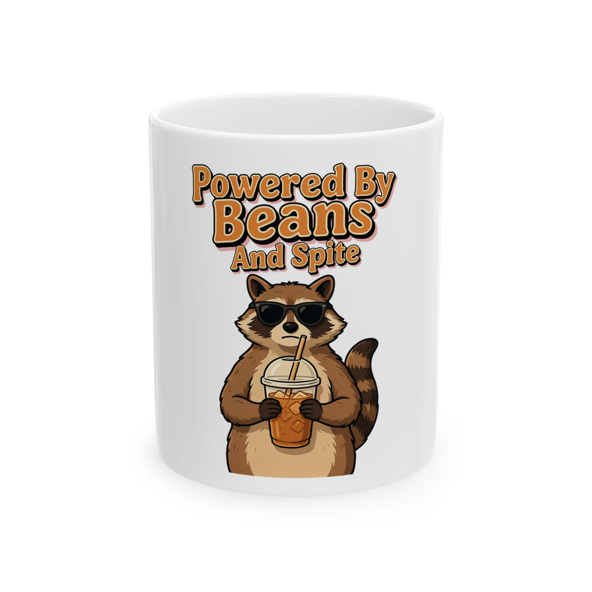 Powered By Beans And Spite Mug, Funny Coffee Lover Gift, Coworker Christmas Gift, Coffee Mug 11oz 15oz