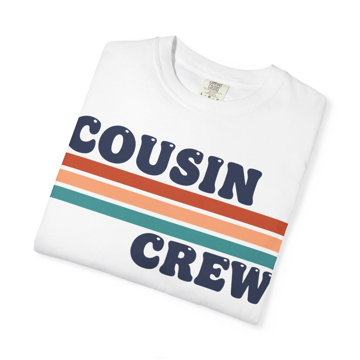 Cousin Crew Stacked Stripe Shirt, Vintage Stripe Family Tee, Matching Cousin Shirt, Reunion Gift