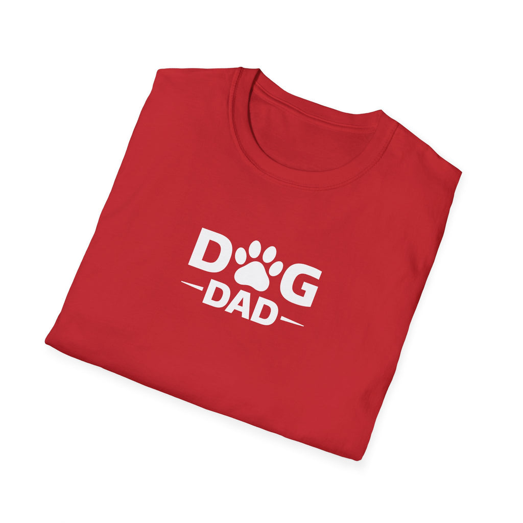 Dog Dad T-Shirt — Paw Print Graphic Tee for Pet Owners