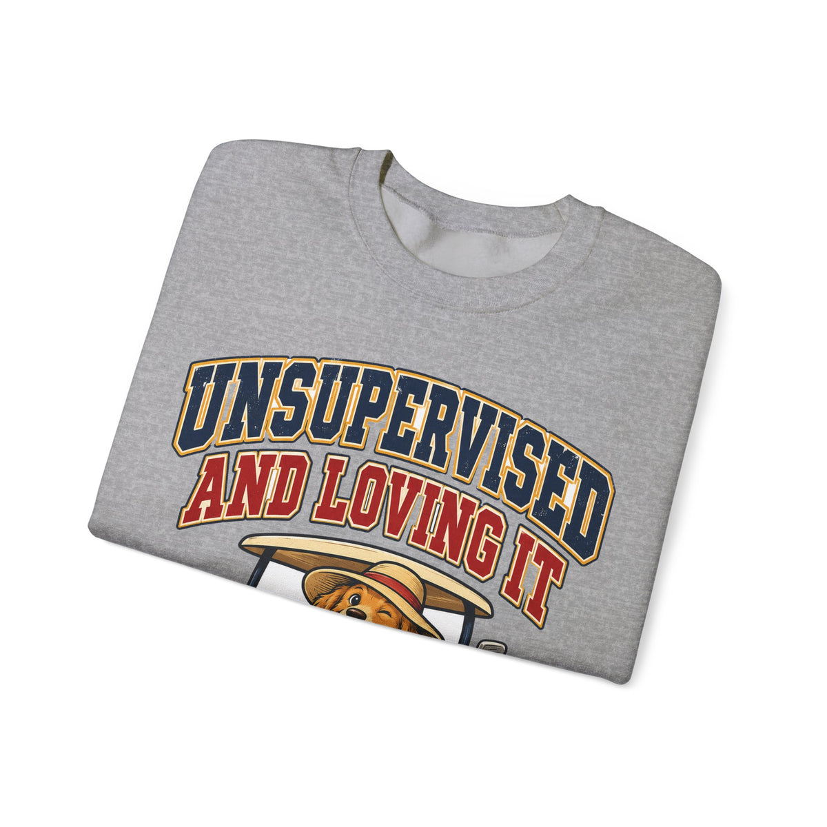 funny retirement Sweatshirt Unsupervised And Loving It Sweatshirt, Funny Graphic Sweatshirt,