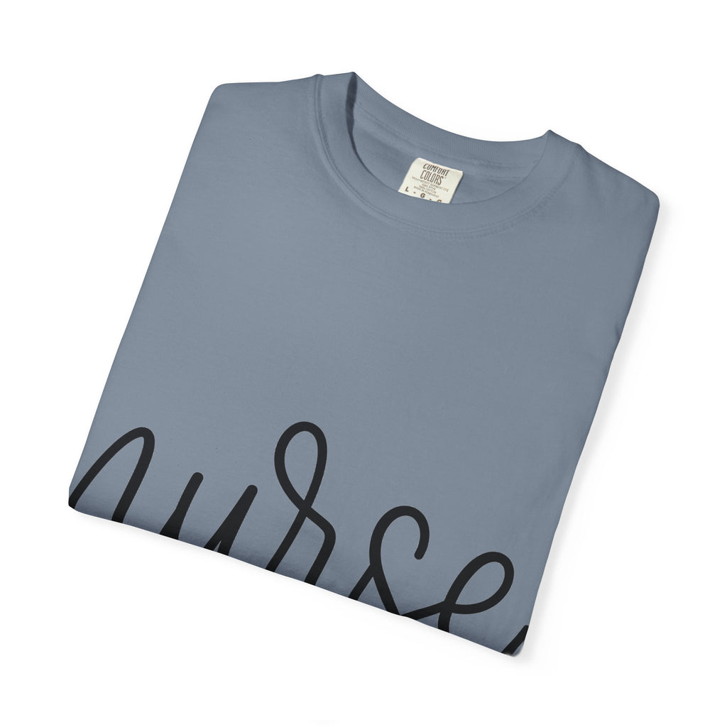 Nurse Script Shirt, Hand Lettered Nurse Heart Tee, Minimal RN Shirt, Nurse Gift