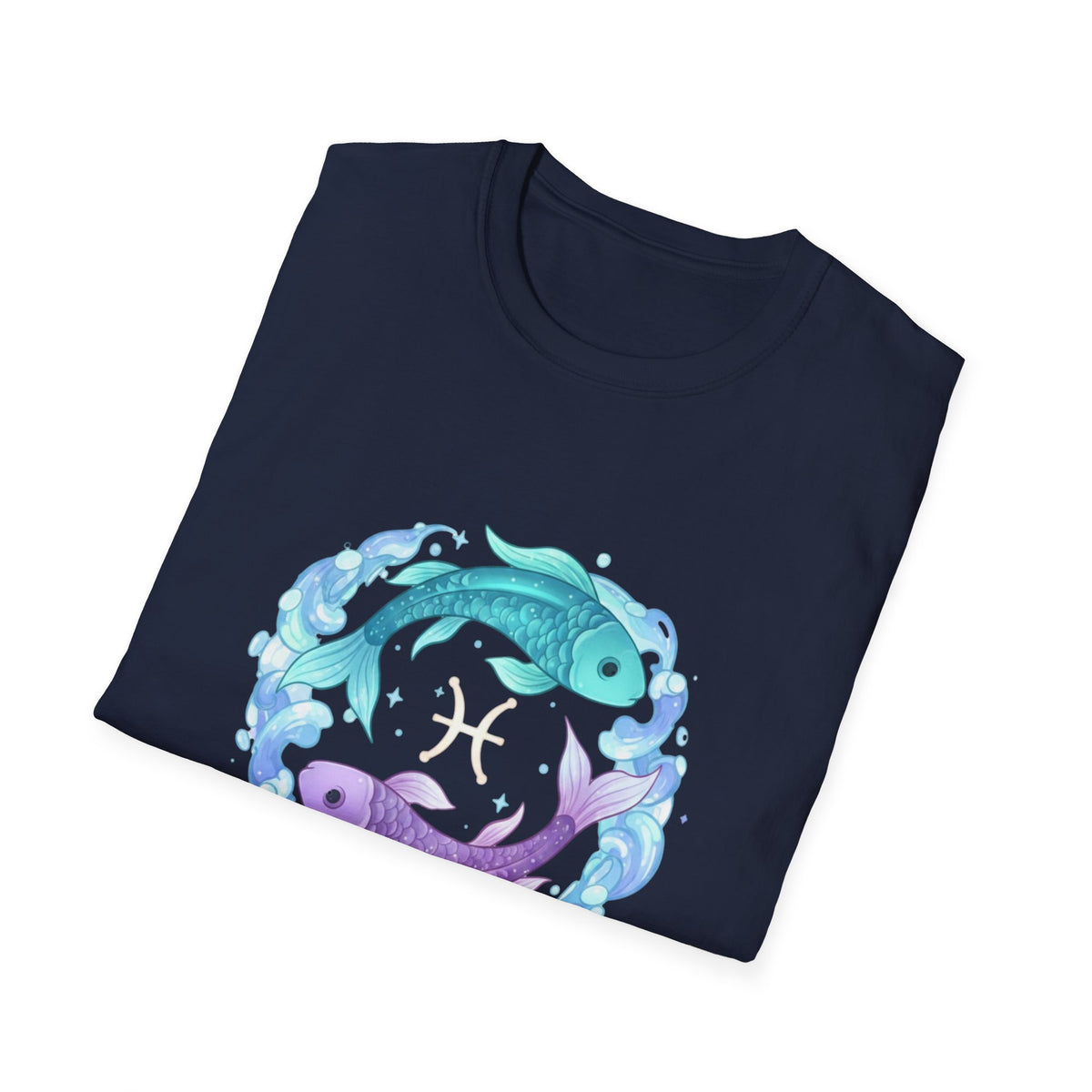 Pisces Zodiac Fish T-Shirt — Watercolor Pisces Symbol Tee