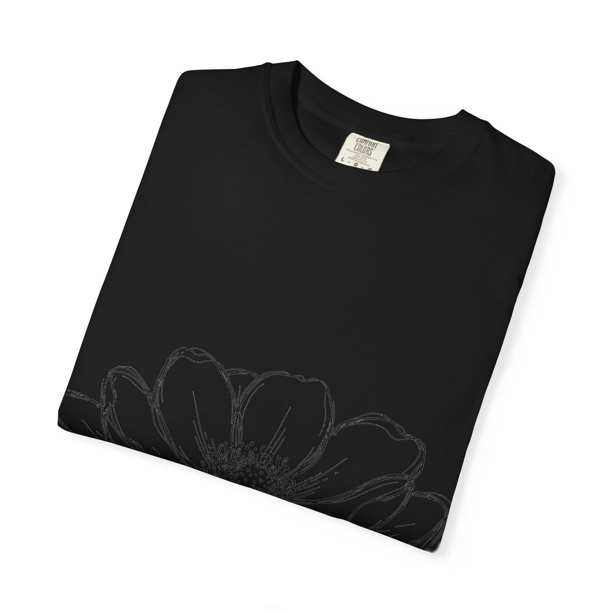 Anemone Flower Line Art Shirt, Minimal Botanical Drawing Tee, Single Bloom Shirt, Plant Lover Gift