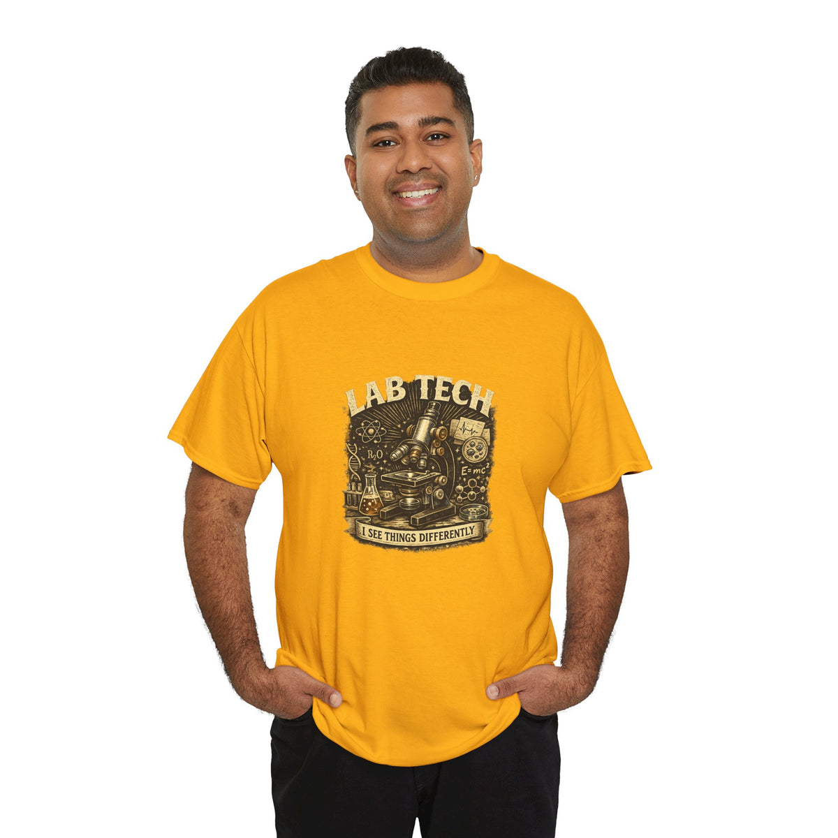 Lab Tech T-Shirt — "I Make Things Different" Vintage Science Tee