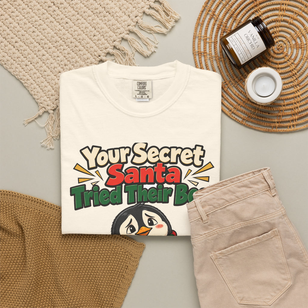 Your Secret Santa Tried Their Best Shirt | secret santa gift | Work Gift
