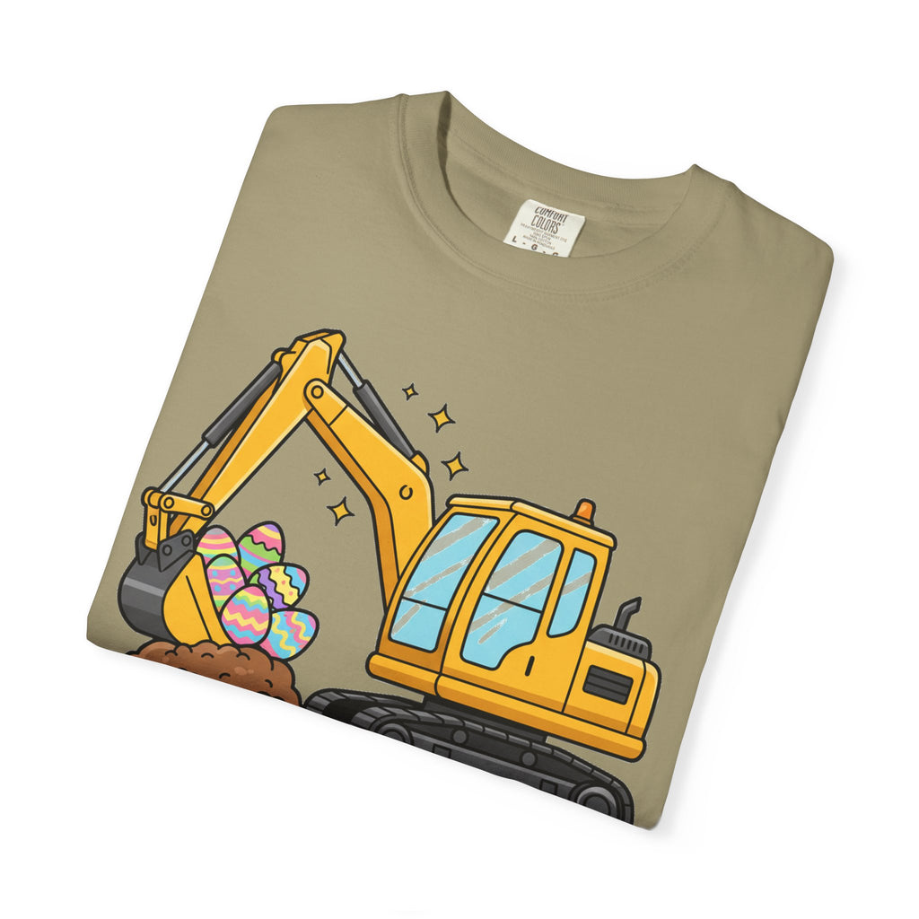 Eggs-Cavator Big Digger Shirt, Easter Excavator Tee, Construction Easter Shirt, Kids Easter Gift