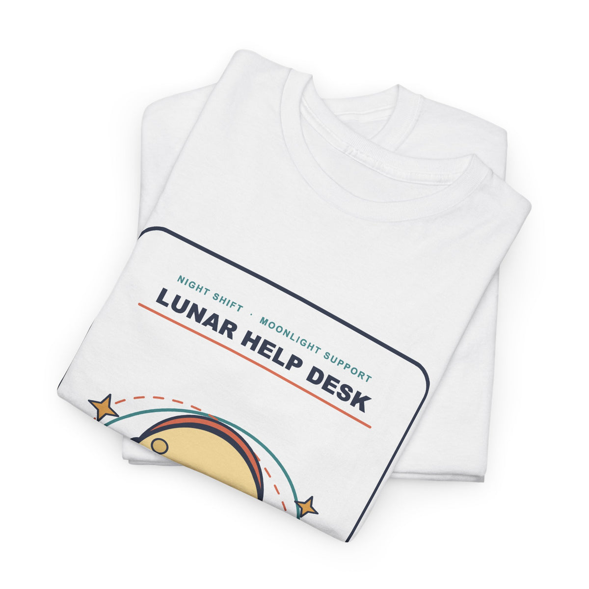 Lunar Help Desk Tee — Phases Are a Feature | Funny Moon Shirt