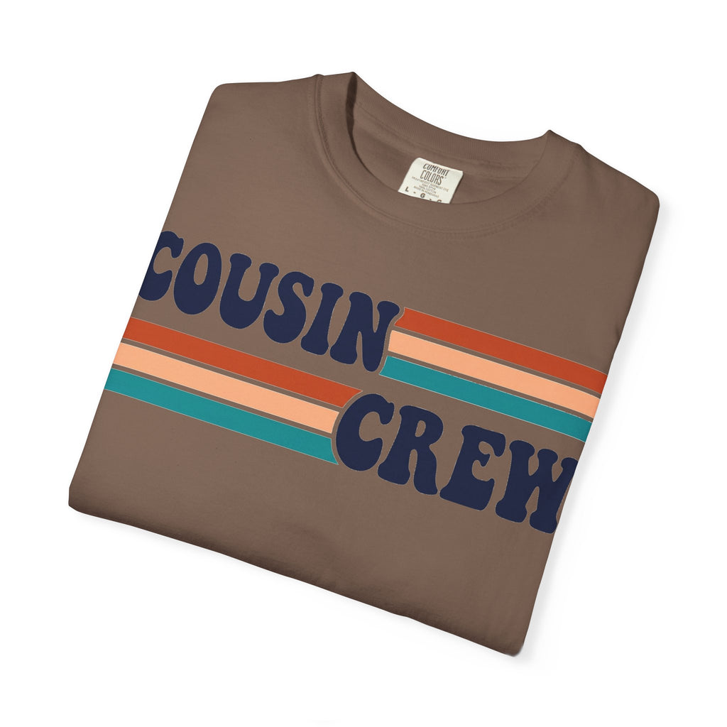 Cousin Crew Retro Stripe Shirt, Vintage Matching Family Tee, Cousin Reunion Shirt, Family Gift