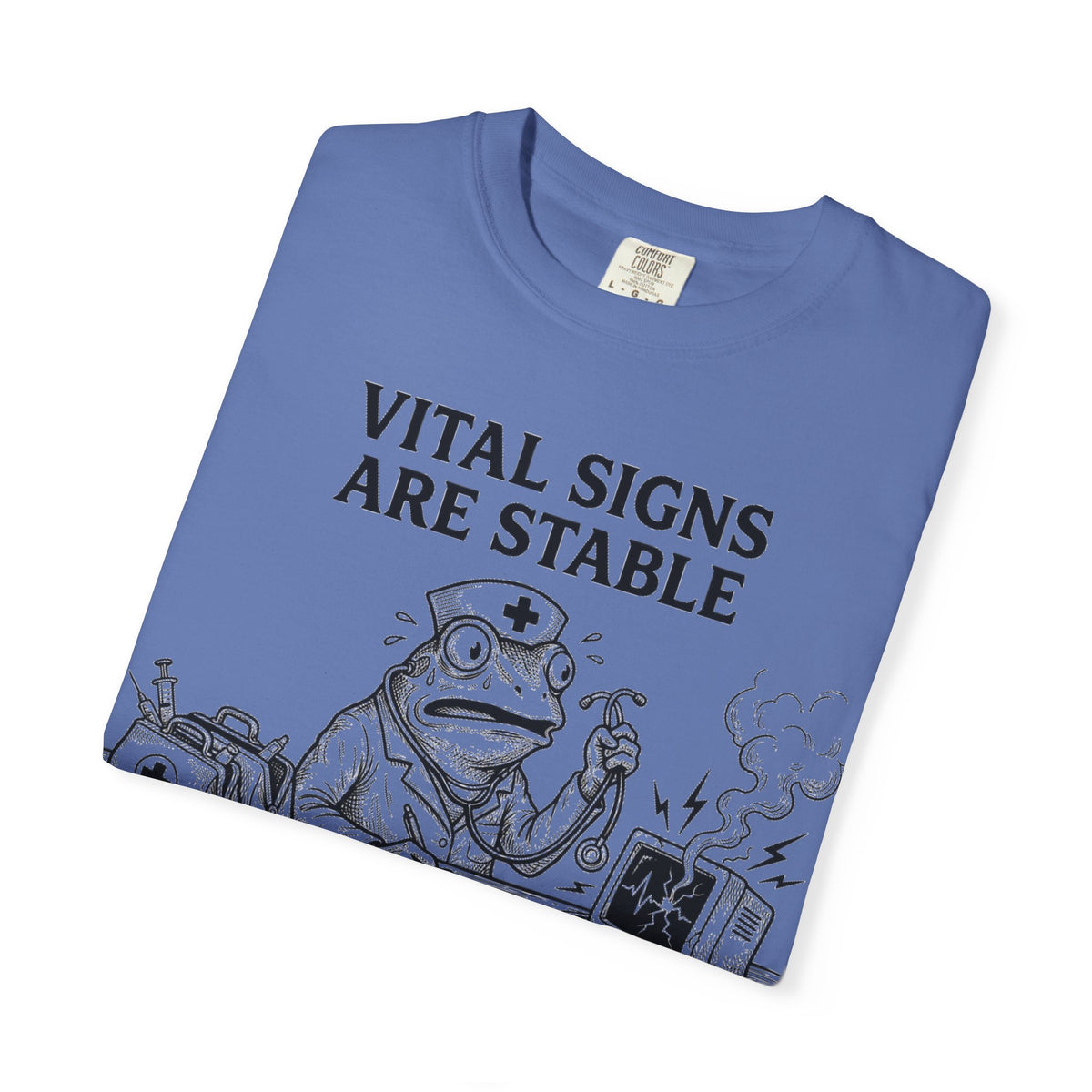 Vital Signs Are Stable I Am Not Shirt, Funny Nurse Frog Tee, Burnt Out RN Shirt, Night Shift Gift