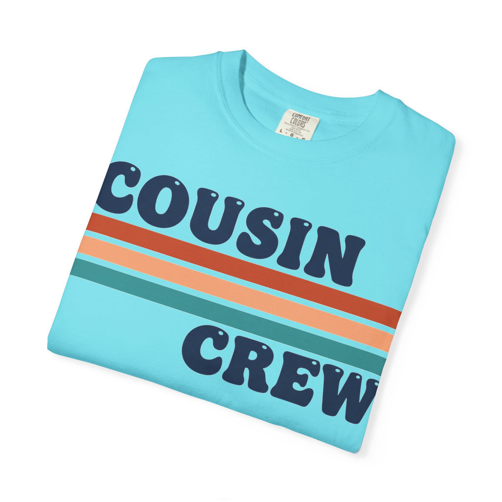 Cousin Crew Stacked Stripe Shirt, Vintage Stripe Family Tee, Matching Cousin Shirt, Reunion Gift