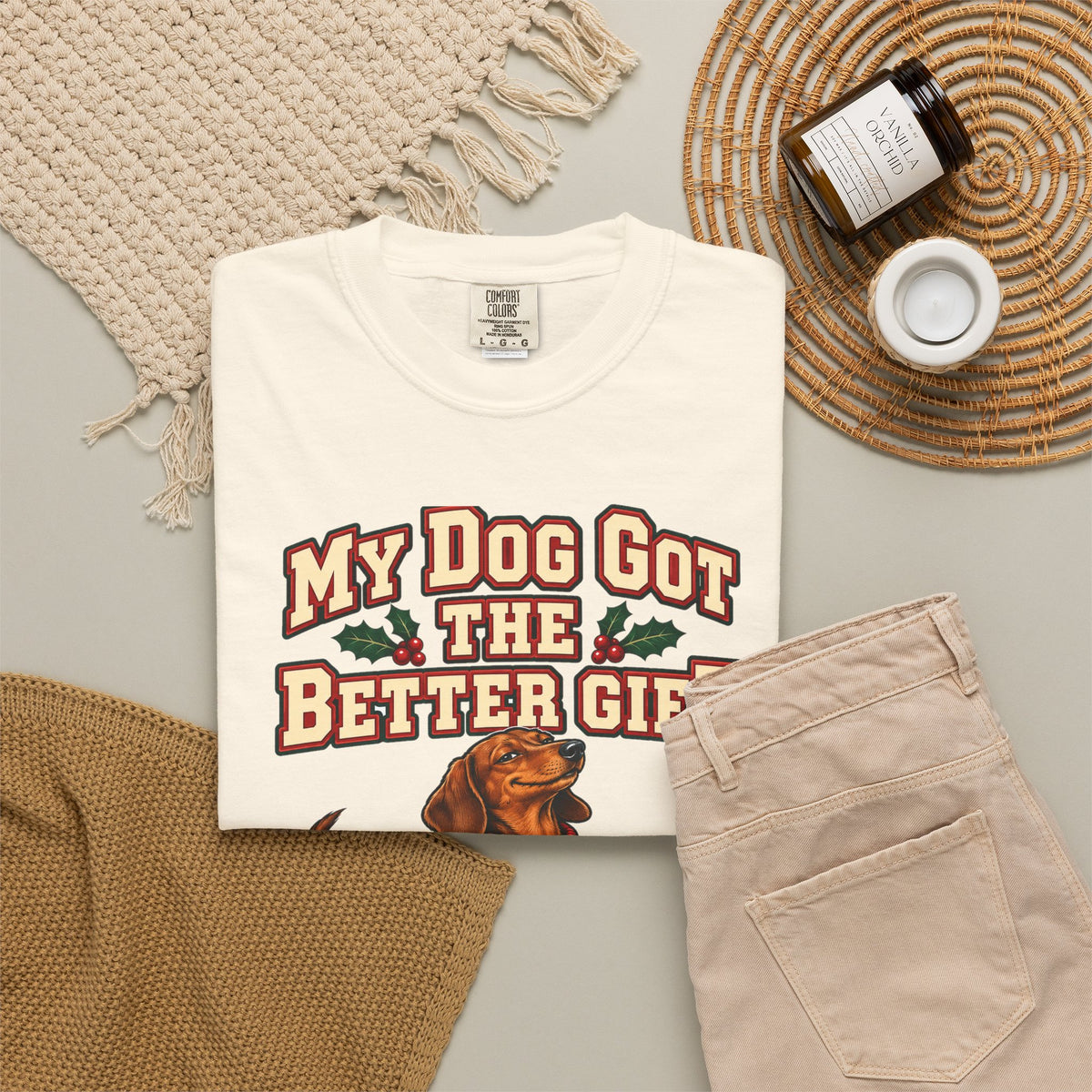 Funny Christmas Dog Shirt My Dog Got The Better Gift Shirt, Funny Holiday Gift Shirt, Christmas Gift Idea