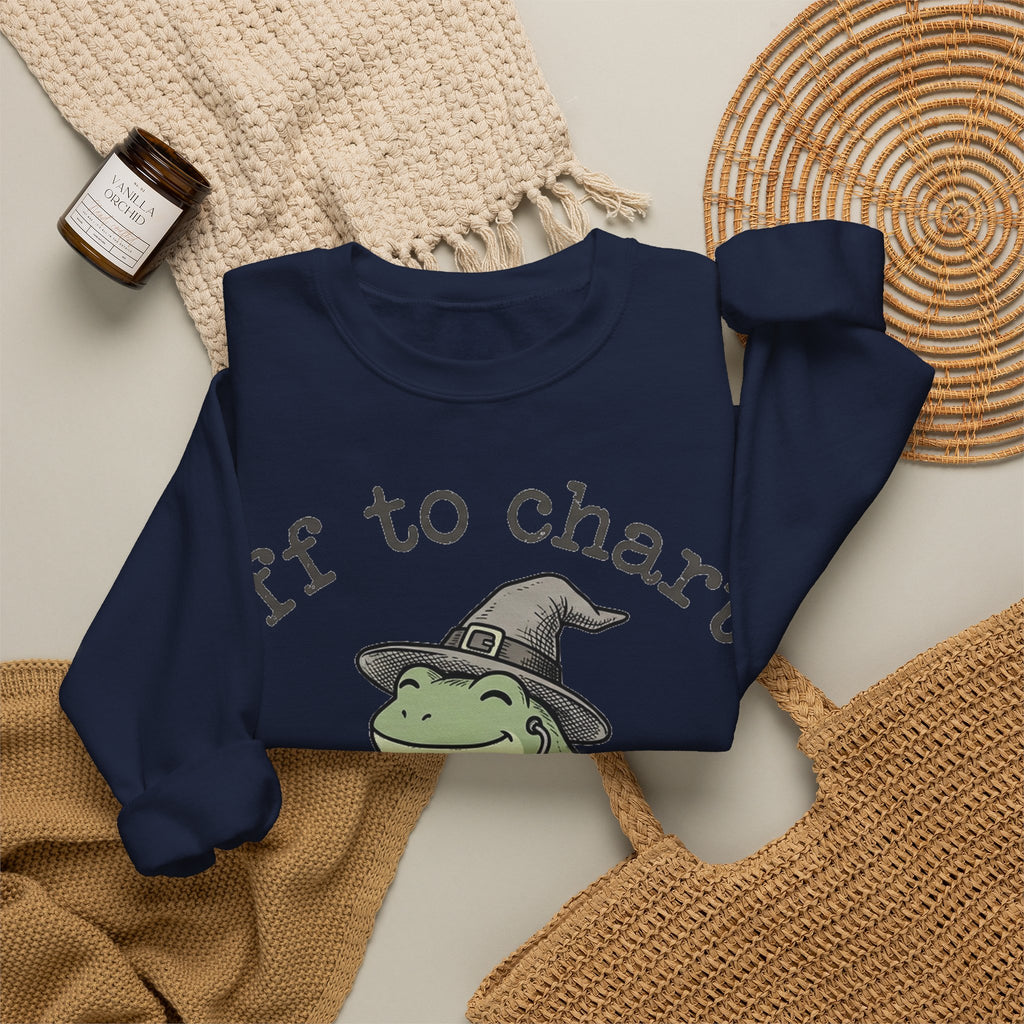 Off To Chart Frog Nurse Sweatshirt, Witch Hat Frog on Scooter Sweatshirt, Funny Halloween Nurse Sweatshirt, Spooky Nursing Student Gift, RN