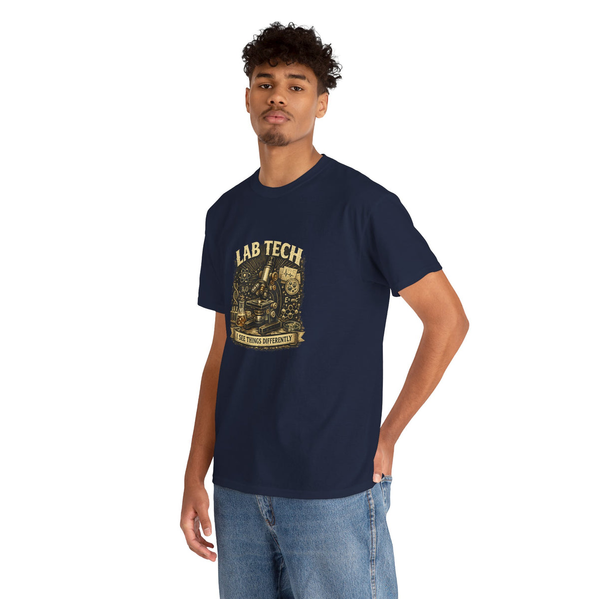 Lab Tech T-Shirt — "I Make Things Different" Vintage Science Tee