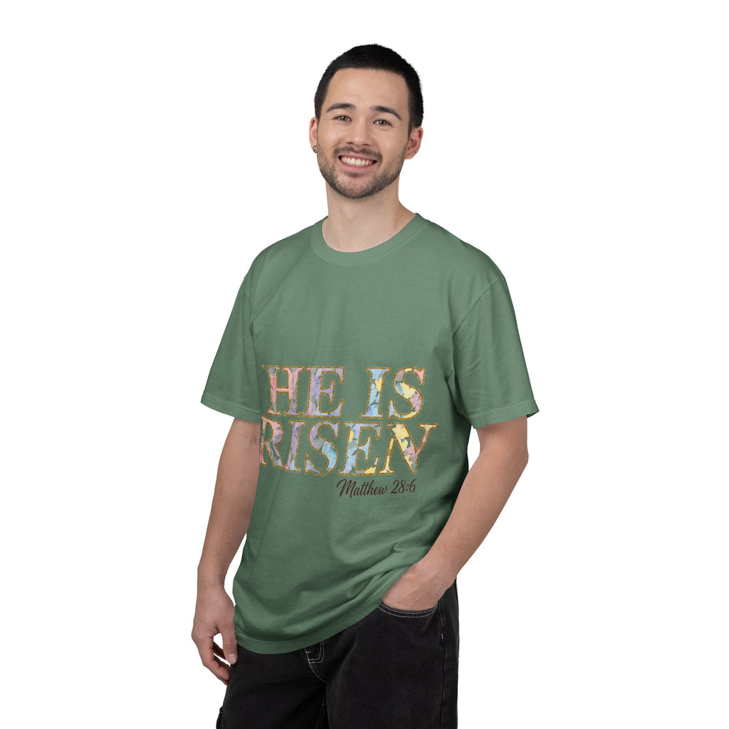 He Is Risen Shirt, Matthew 28:6 Easter Tee, Watercolor Christian Easter Shirt, Faith Gift
