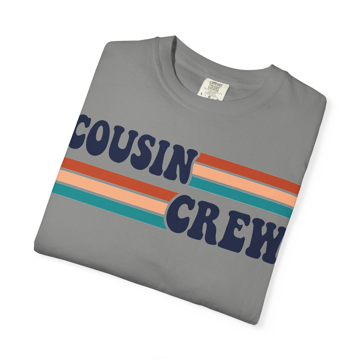 Cousin Crew Retro Stripe Shirt, Vintage Matching Family Tee, Cousin Reunion Shirt, Family Gift
