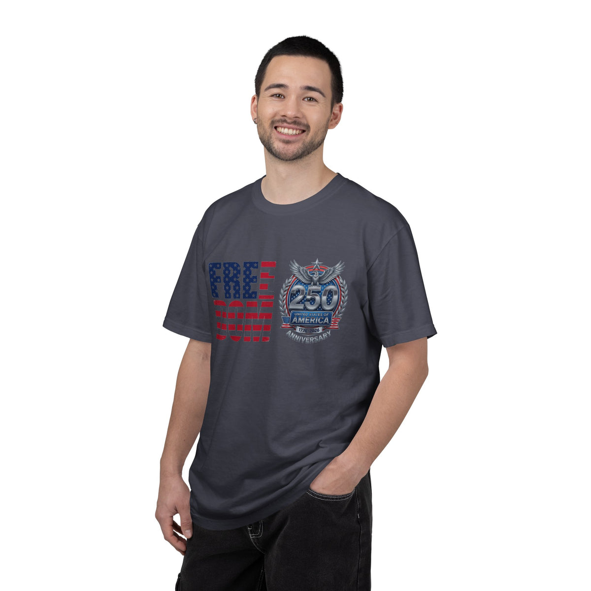 Freedom 250 Stacked Shirt, America Semiquincentennial Crest Tee, Patriotic 1776-2026 Shirt, July 4th Gift