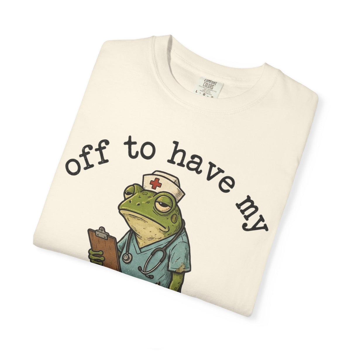 Off To Have My Flabbers Gasted Shirt, Funny Nurse Frog Tee, Sarcastic Scrubs Shirt, RN Gift