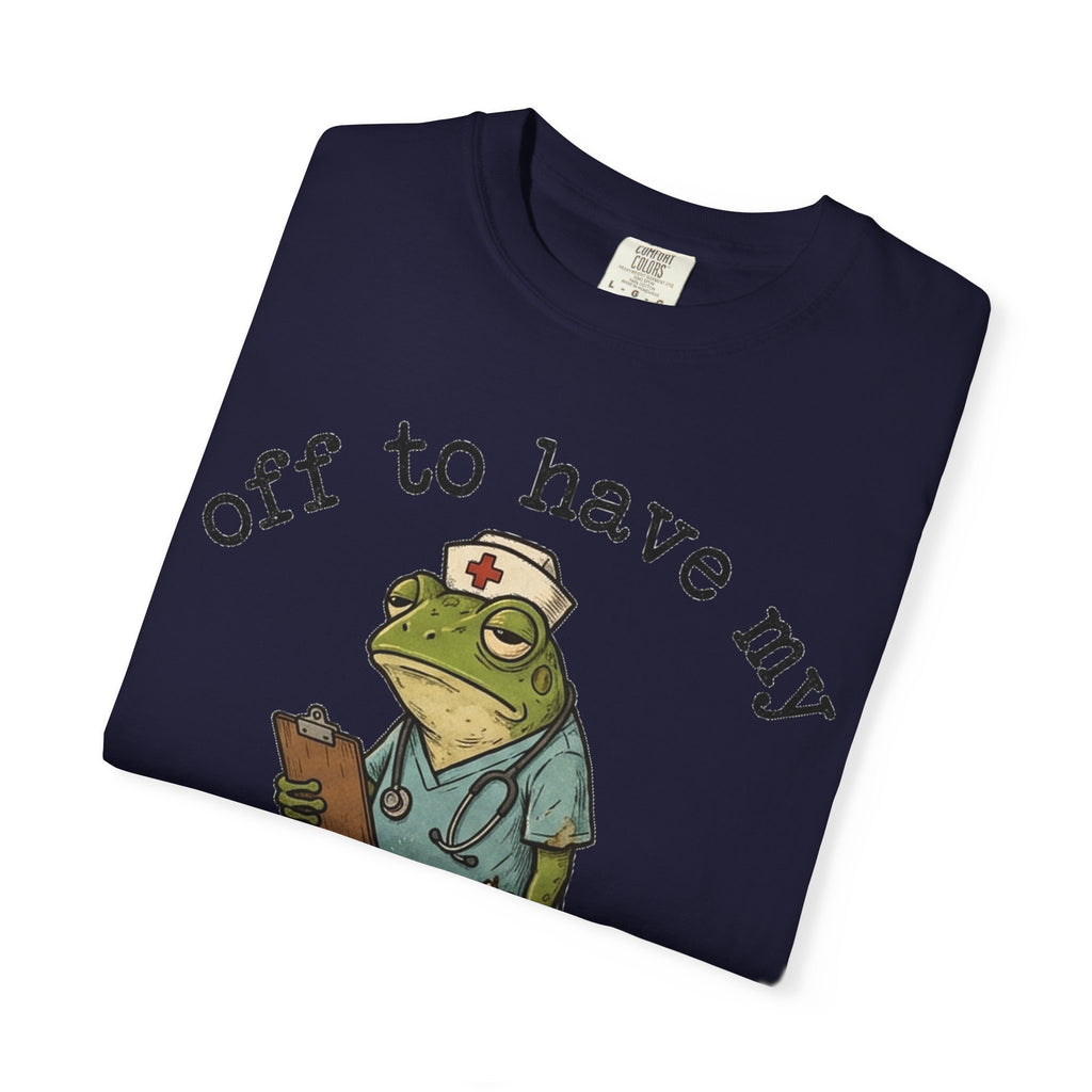 Off To Have My Flabbers Gasted Shirt, Funny Nurse Frog Tee, Sarcastic Scrubs Shirt, RN Gift