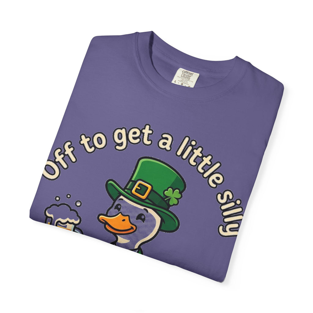 Off To Get A Little Silly Bold Shirt, Leprechaun Duck Beer Tee, Funny St Patricks Day Shirt, Irish Gift