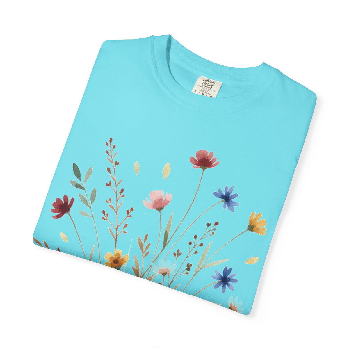Watercolor Wildflower Bouquet Shirt, Painted Meadow Flowers Tee, Cottagecore Botanical Shirt, Garden Lover Gift