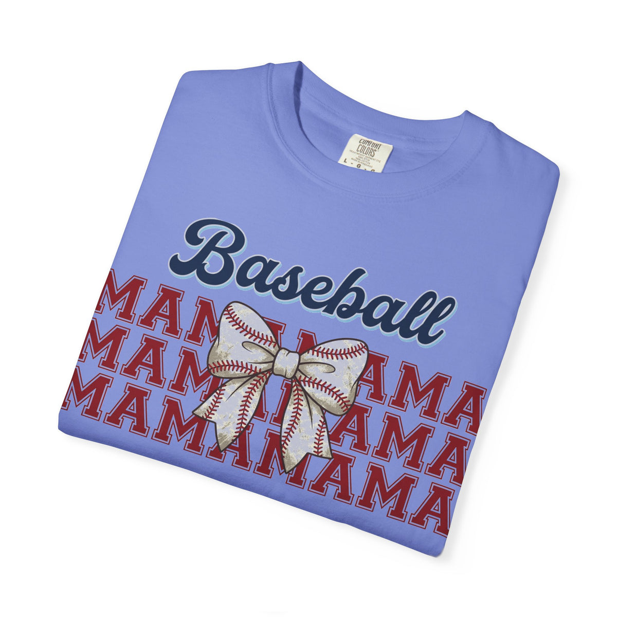 Baseball Mama Shirt, Stacked Varsity Mama Tee, Baseball Bow Mom Shirt, Game Day Baseball Mom Gift